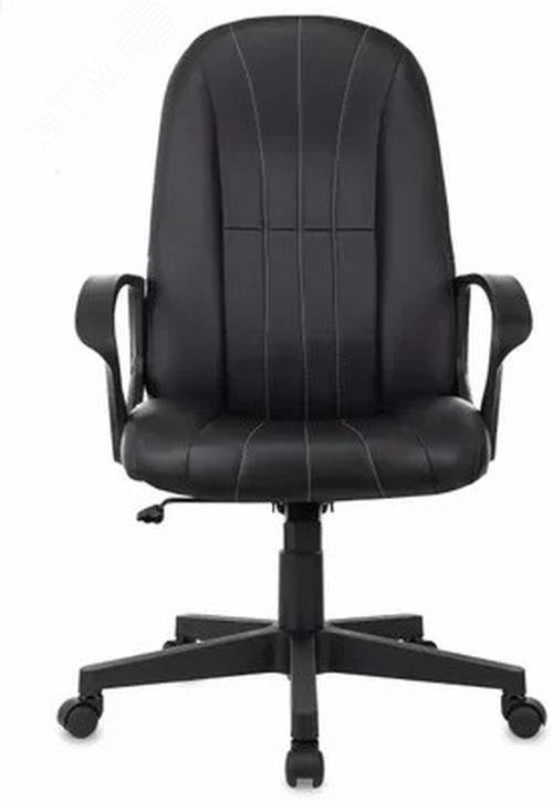 Изображение товара Кресло руководителя Бюрократ T-898 черный Leather Black эко.кожа крестов. пластик (шт)