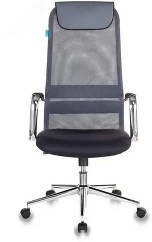 Изображение товара Кресло руководителя Бюрократ KB-9N темно-серый с сеткой и кожей