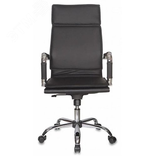 Изображение товара Кресло руководителя Бюрократ Ch-993 черный эко.кожа крестов. металл хром (шт)
