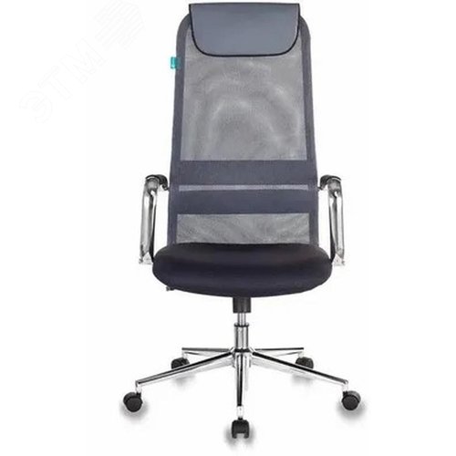 Изображение товара Кресло руководителя Бюрократ KB-9N темно-серый TW-04 TW-12 сетка/ткань с подголов. крестов. металл х (шт)