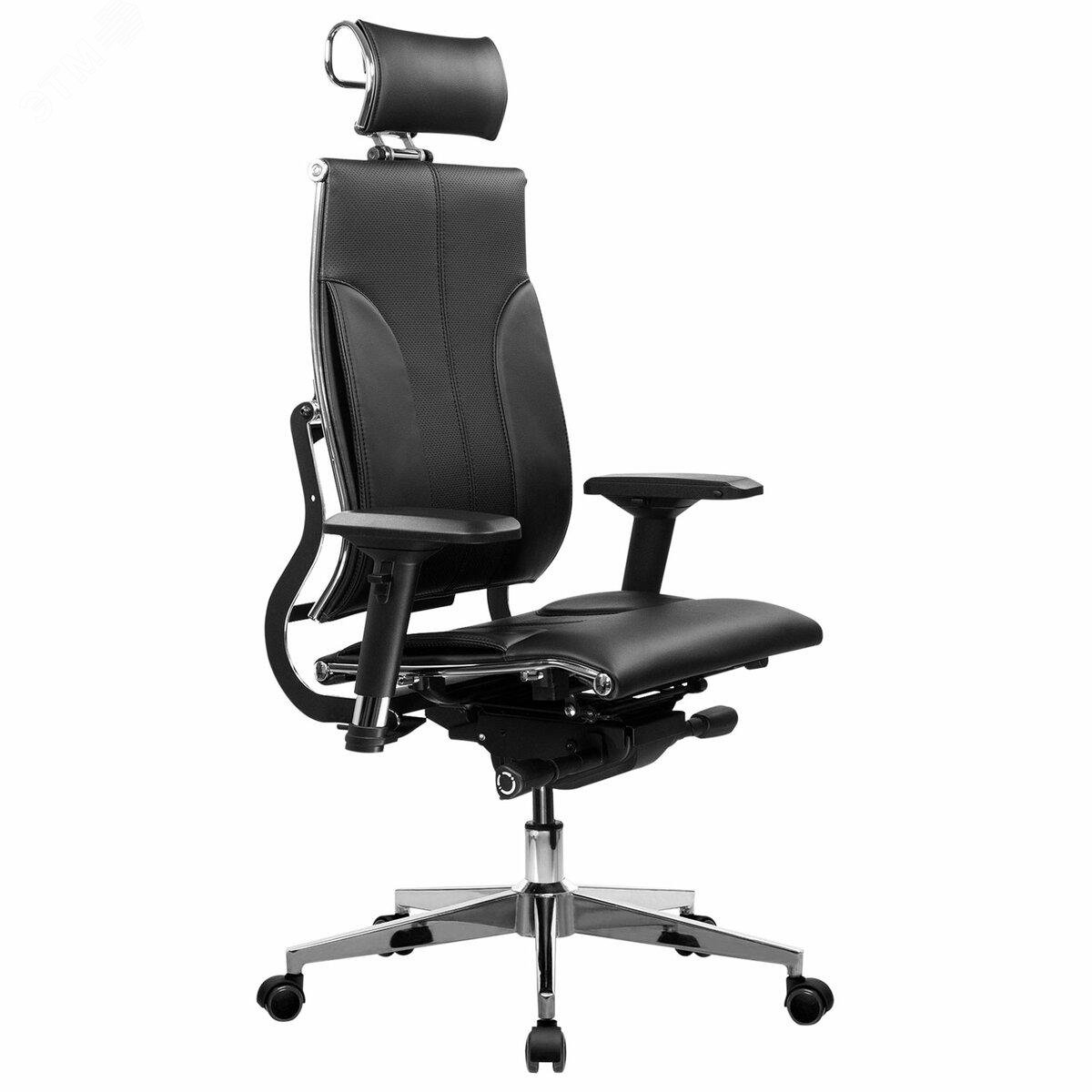 Изображение товара Кресло МЕТТА YOGA Y 2DM B2-10D с регулируемой спинкой и подголовником, экокожа