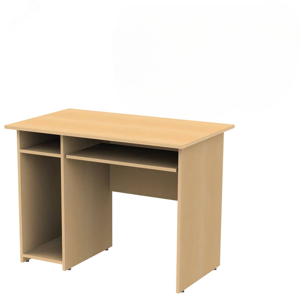 Изображение товара Стеллаж книжный для документов и предметов обихода Канц с тумбой цвет бук