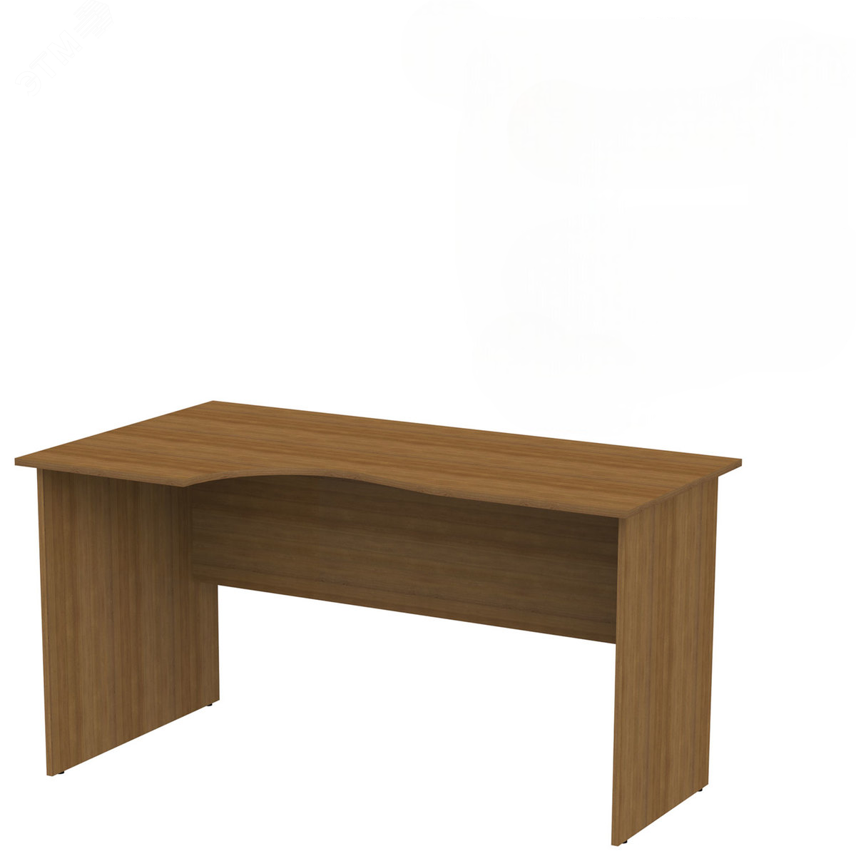 Изображение товара Эргономичный письменный стол Канц с регулируемыми опорами 1400х800х750 орех