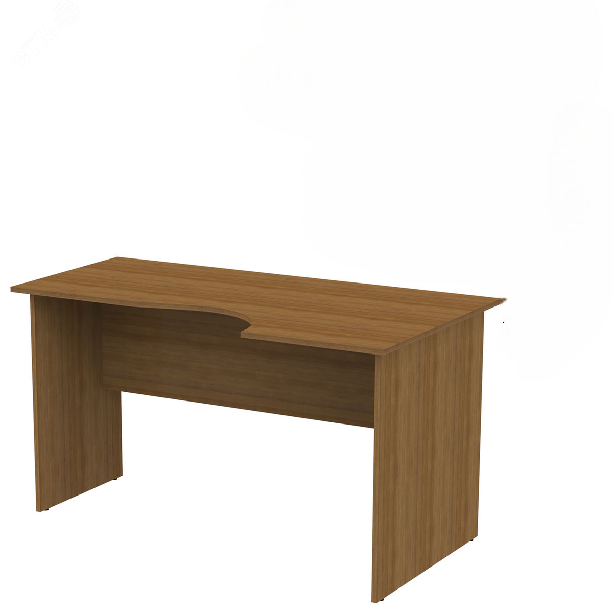 Изображение товара Эргономичный правый письменный стол 'Канц' 1400х800х750 мм орех