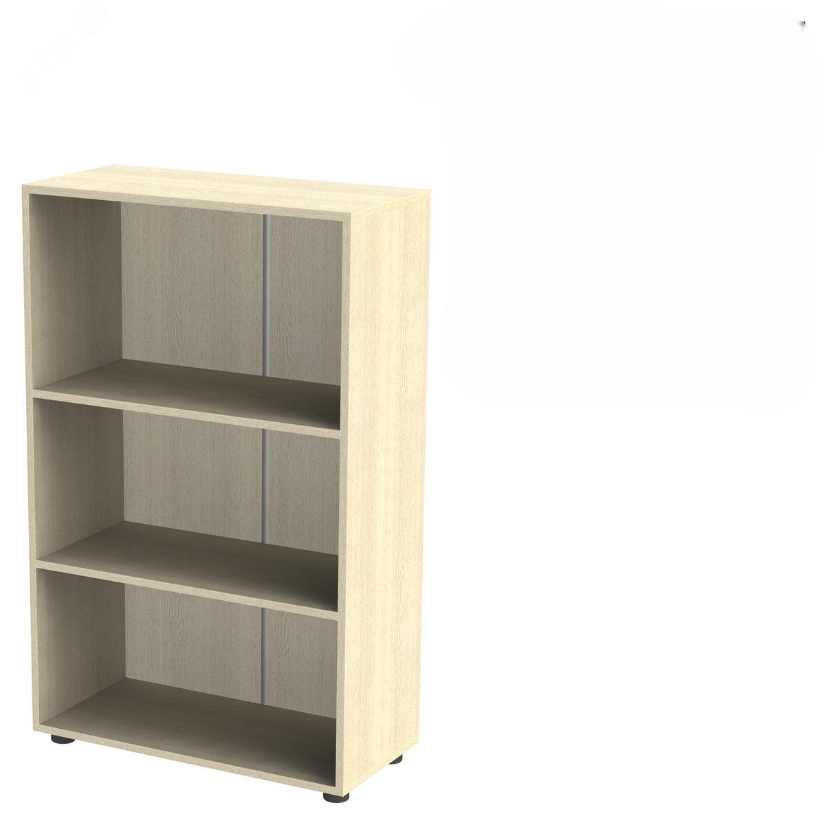 Изображение товара Шкаф-стеллаж Канц 700x330x1130 дуб молочный 2 полки шкаф