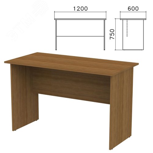 Изображение товара Стол письменный ''Канц'' (1200 х 600 х 750), цвет орех, СК22.9 (шт)