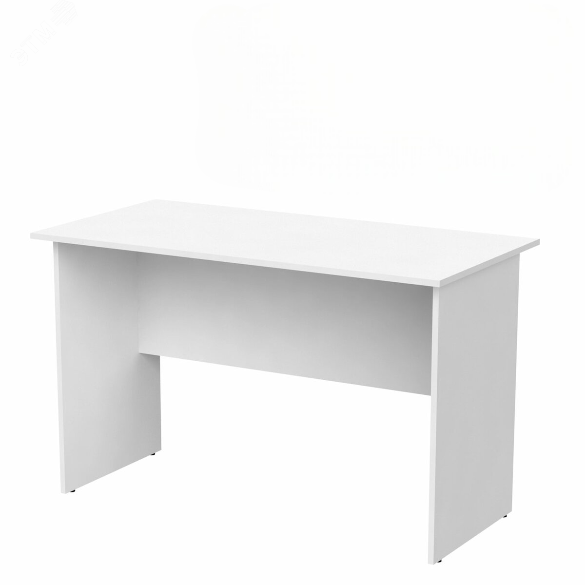 Изображение товара Письменный стол Бюджет 1200x600x740 мм белый офисный и домашний