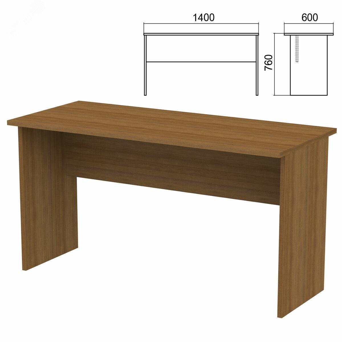 Изображение товара Стол письменный Арго орех 1400 х 600 х 760 мм А-003.60