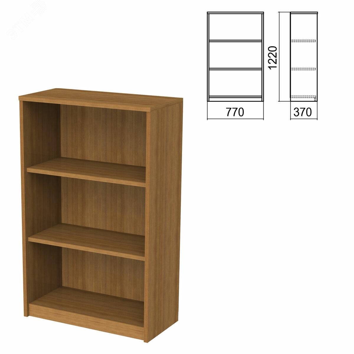 Изображение товара Шкаф (стеллаж) ''Арго'' (770 х 370 х 1220), 2 полки, орех, А-304, ш/к 34327 (шт)