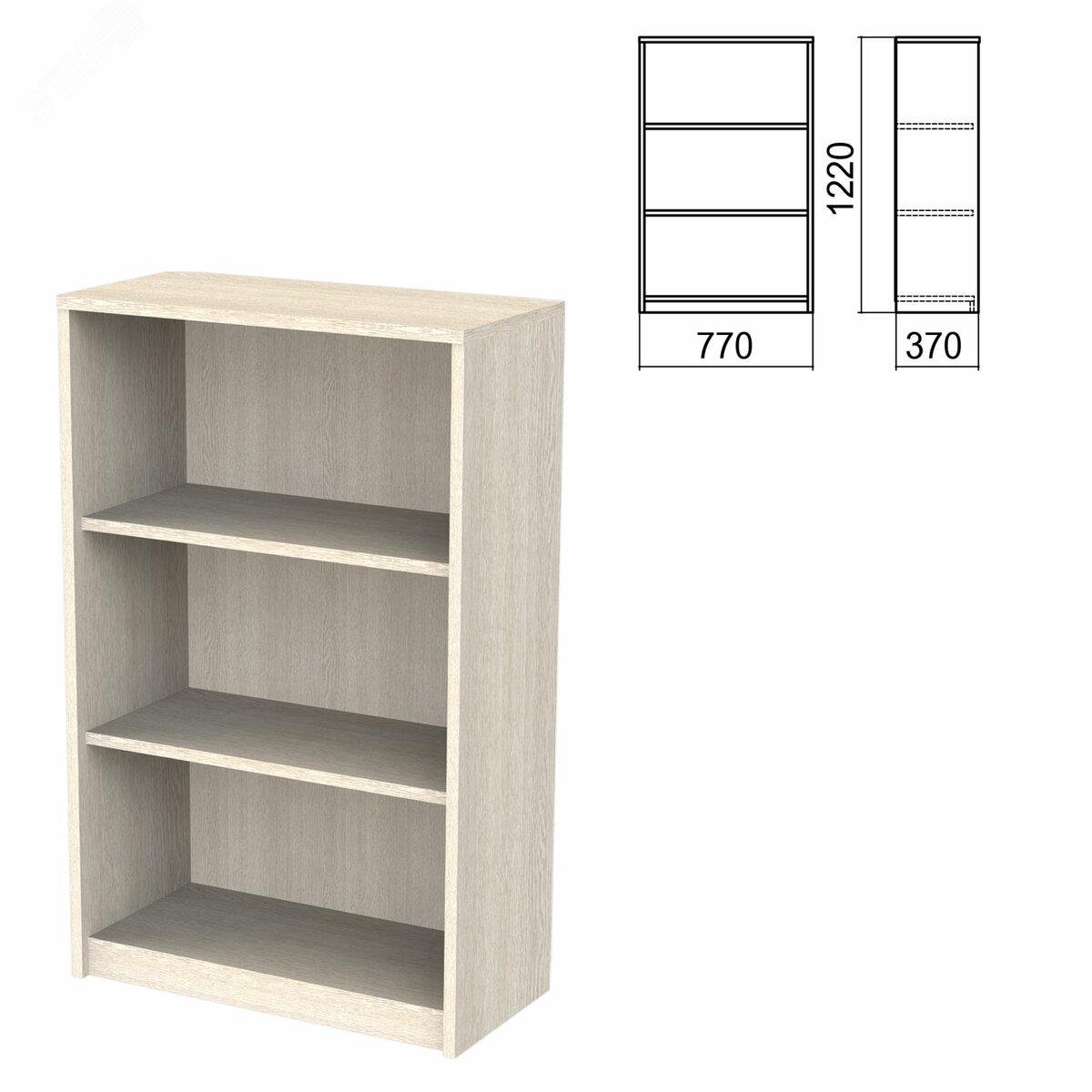 Изображение товара Шкаф стеллаж Арго А-304 770х370х1220 мм ясень шимо 2 полки