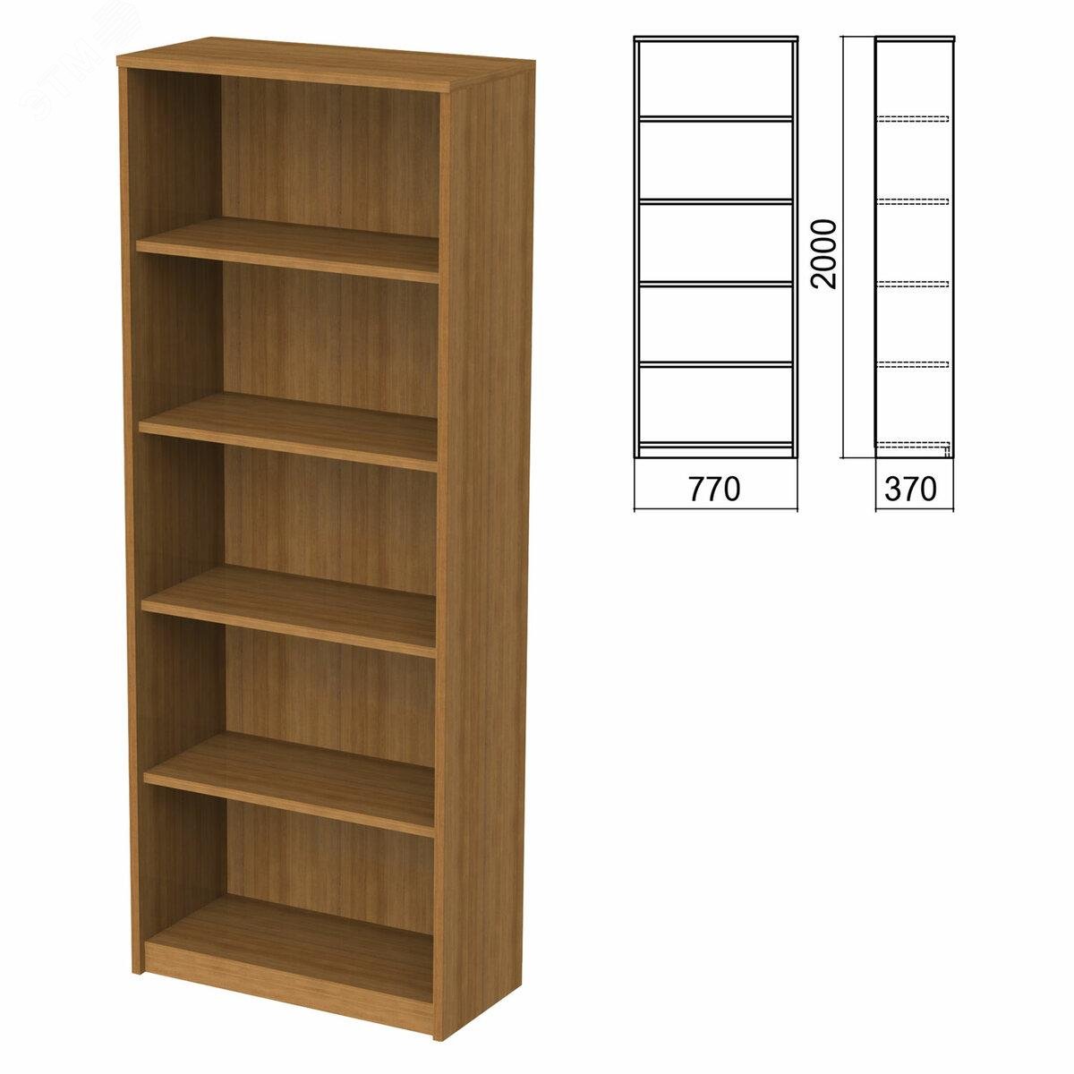 Изображение товара Шкаф (стеллаж) ''Арго'' (770 х 370 х 2000), 4 полки, орех, А-306, ш/к 34341 (шт)