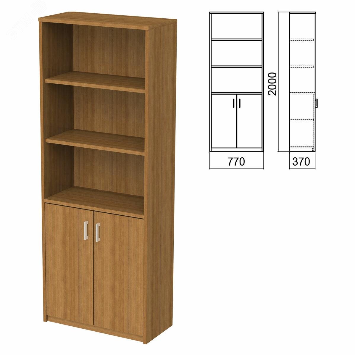 Изображение товара Шкаф полузакрытый ''Арго'' (770 х 370 х 2000), 2 двери, 4 полки, орех, А-310, ш/к 35010 (шт)