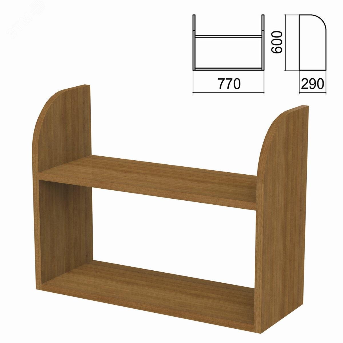 Изображение товара Полка навесная Арго А-300 для стен орех 770х290х600 мм