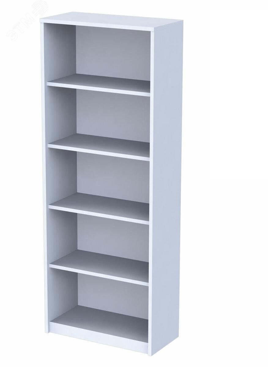 Изображение товара Шкаф стеллаж Арго 770х370х2000 мм серый регулируемые полки