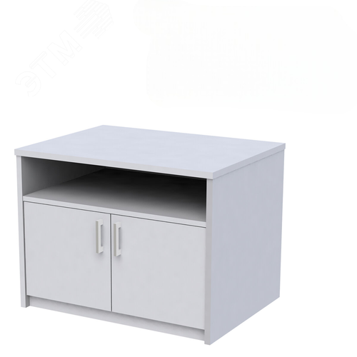 Изображение товара Тумба для оргтехники ''Арго'' (800 х 600 х 600), 2 двери, полка, серый, АТ-10, ш/к 36024 (шт)