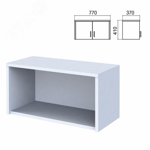 Изображение товара Шкаф-антресоль ''Арго'' (770 х 370 х 410), серый, А-311, ш/к 35119 (шт)