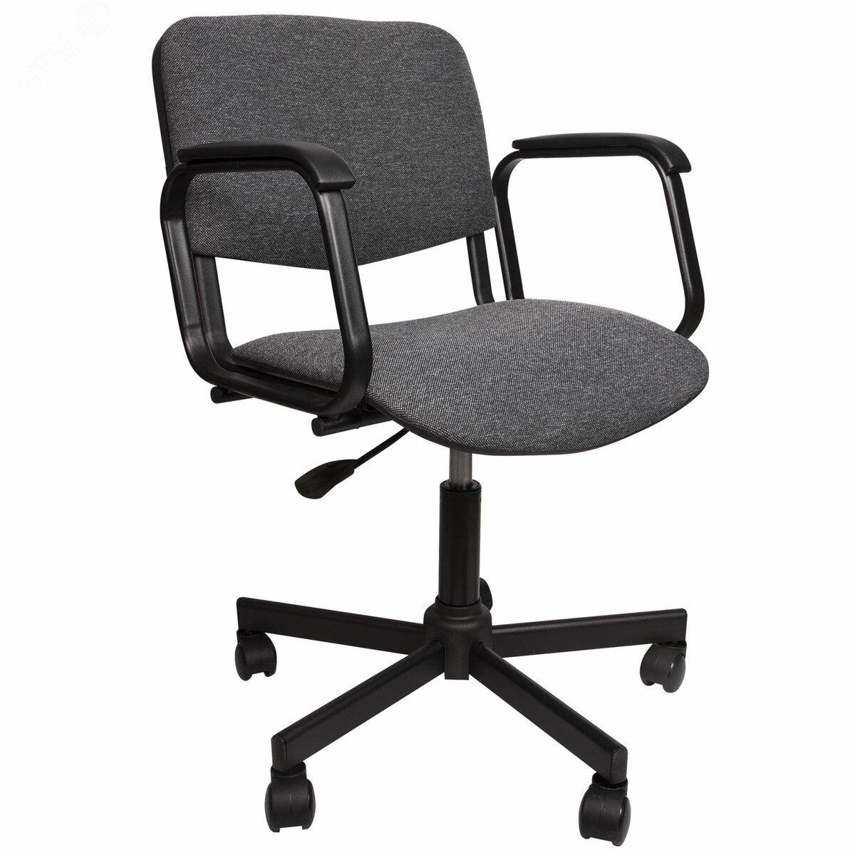 Изображение товара Кресло оператора КР08 с подлокотниками серое