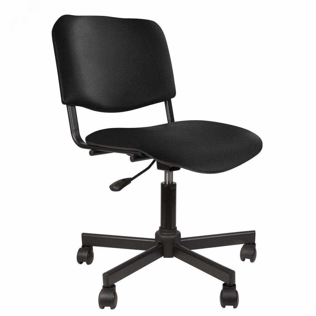 Изображение товара Кресло оператора КР09 кожзам черное с металлическим каркасом