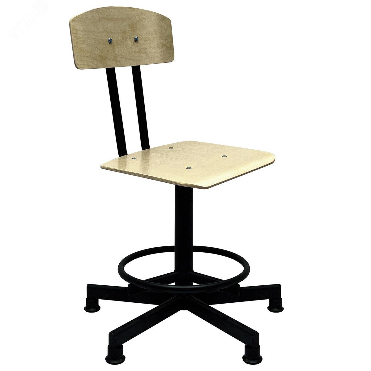 Изображение товара Стул кресло кассира, швеи, ресепшн РС37/РС67ЛФ, на винте, без подлокотников, фанера, ш/к 95388 (шт)