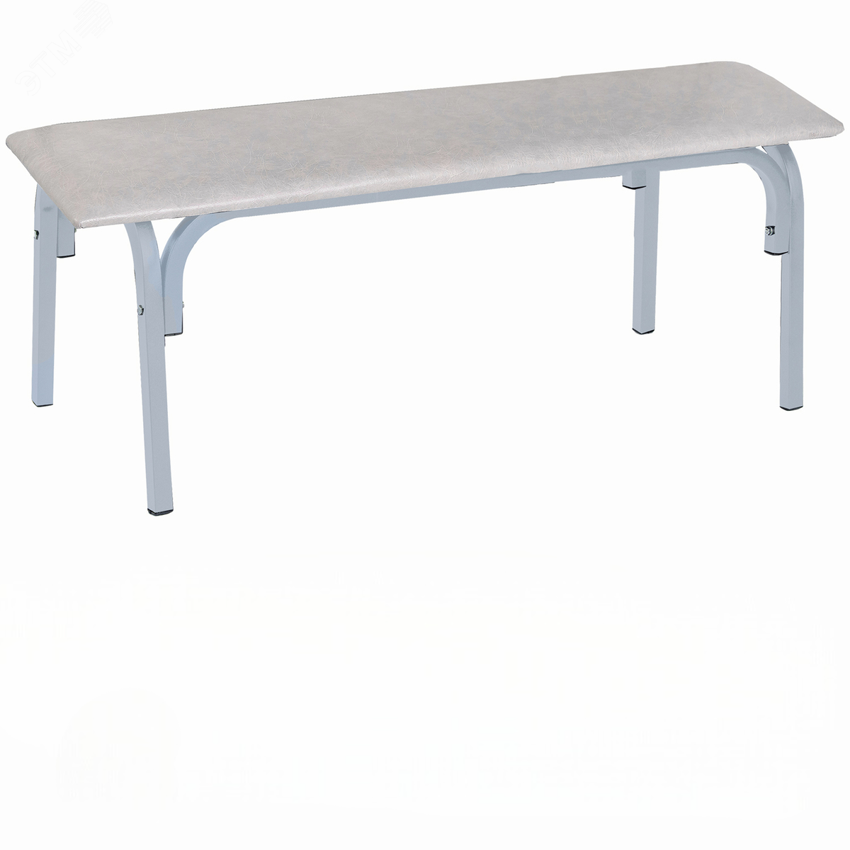 Изображение товара Банкетка без спинки ''Астрид'' (1200 х 450 х 415), каркас светло-серый, кожзам светло-серый, БМ9 К-05, ш/к 32730 (шт)