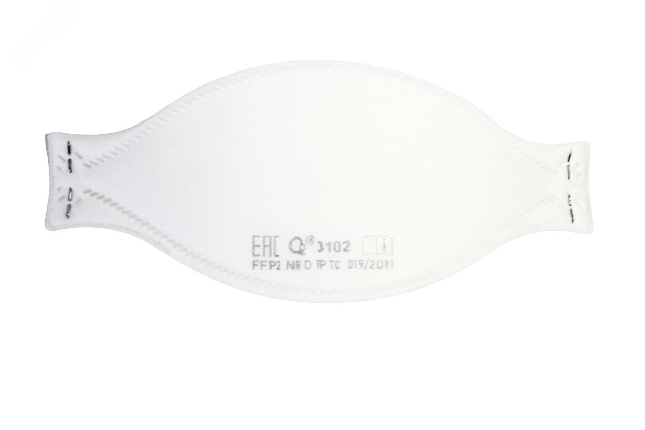 Изображение товара Респиратор трехпанельный О2 3102 FFP2 без клапана выдоха (шт)