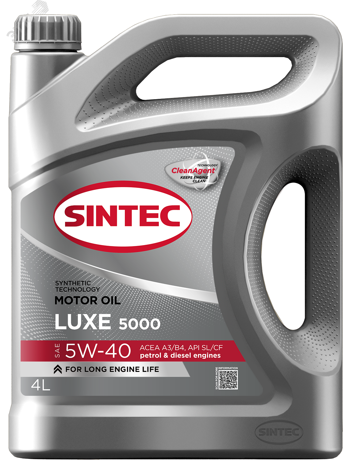 Изображение товара Масло моторное Sintec Luxe 5000 5W-40 A3/B4 SL/CF 4л (шт)