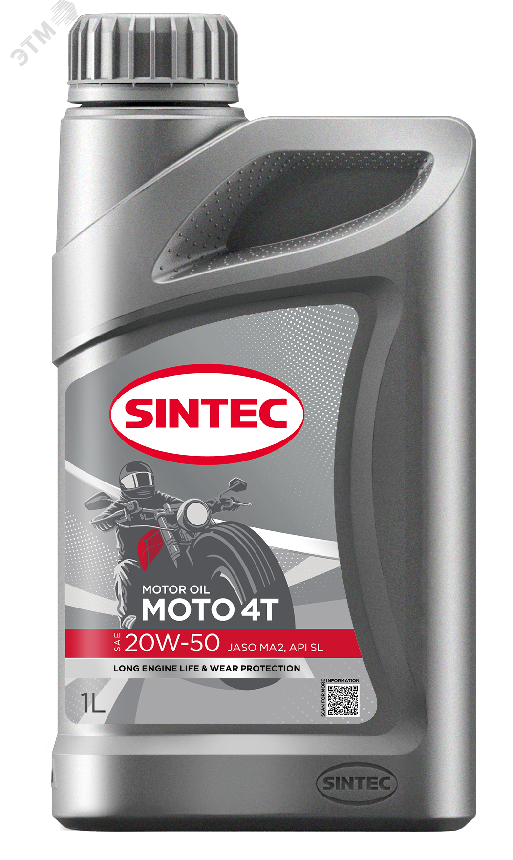 Изображение товара Масло моторное Sintec Moto 4T 20W-50 SL/CF MA2 1л надежное моторное масло