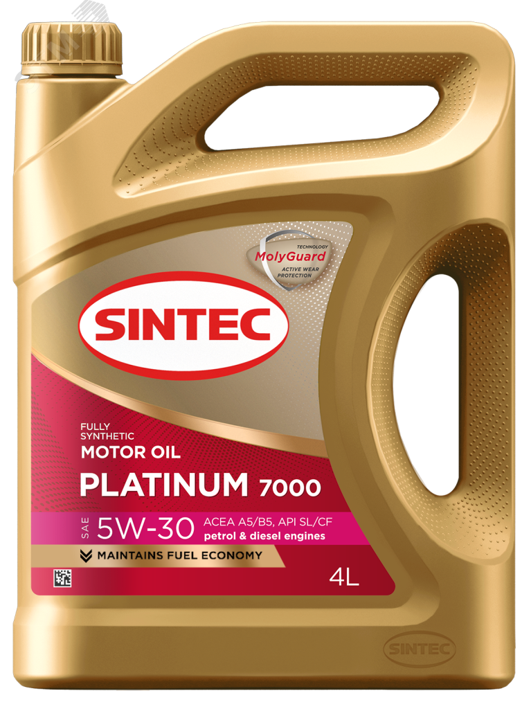 Изображение товара Моторное масло Sintec Platinum 7000 5W-30 A5/B5 4 литра Канистра