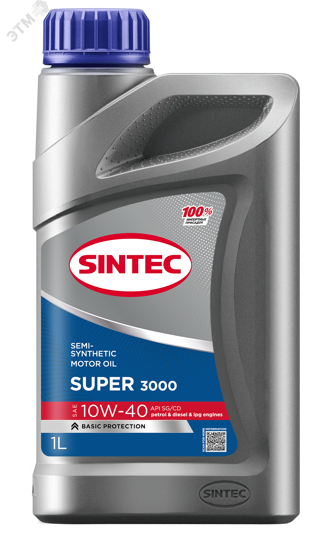 Изображение товара Масло моторное Sintec Super 3000 10W-40 SG/CD 1л (шт)