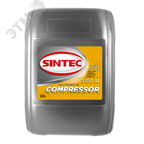 Изображение товара Масло компрессорное Sintec Compressor Synt 32 20л (шт)
