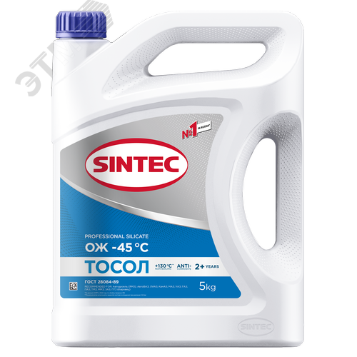 Изображение товара Тосол Sintec Тосол синий -45 5кг (шт)