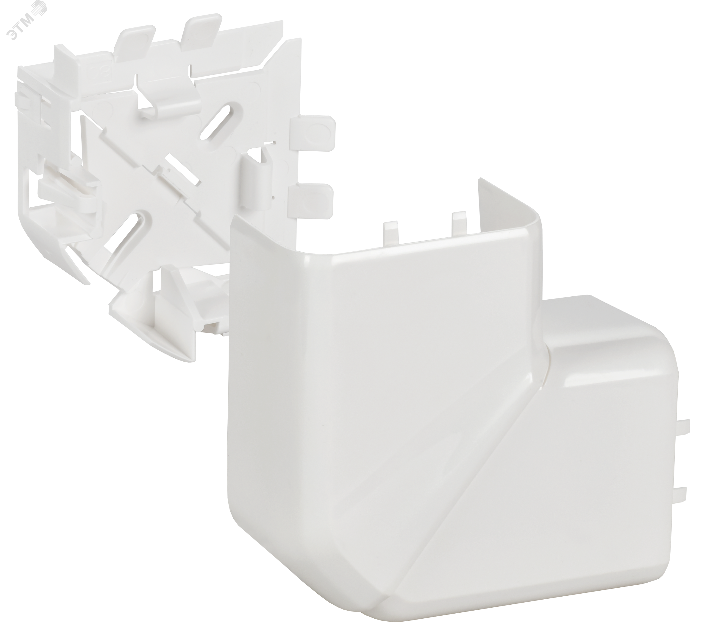 Изображение товара Плоский угол для кабель-каналов 90 градусов белый IEK DLP 80х35/50мм