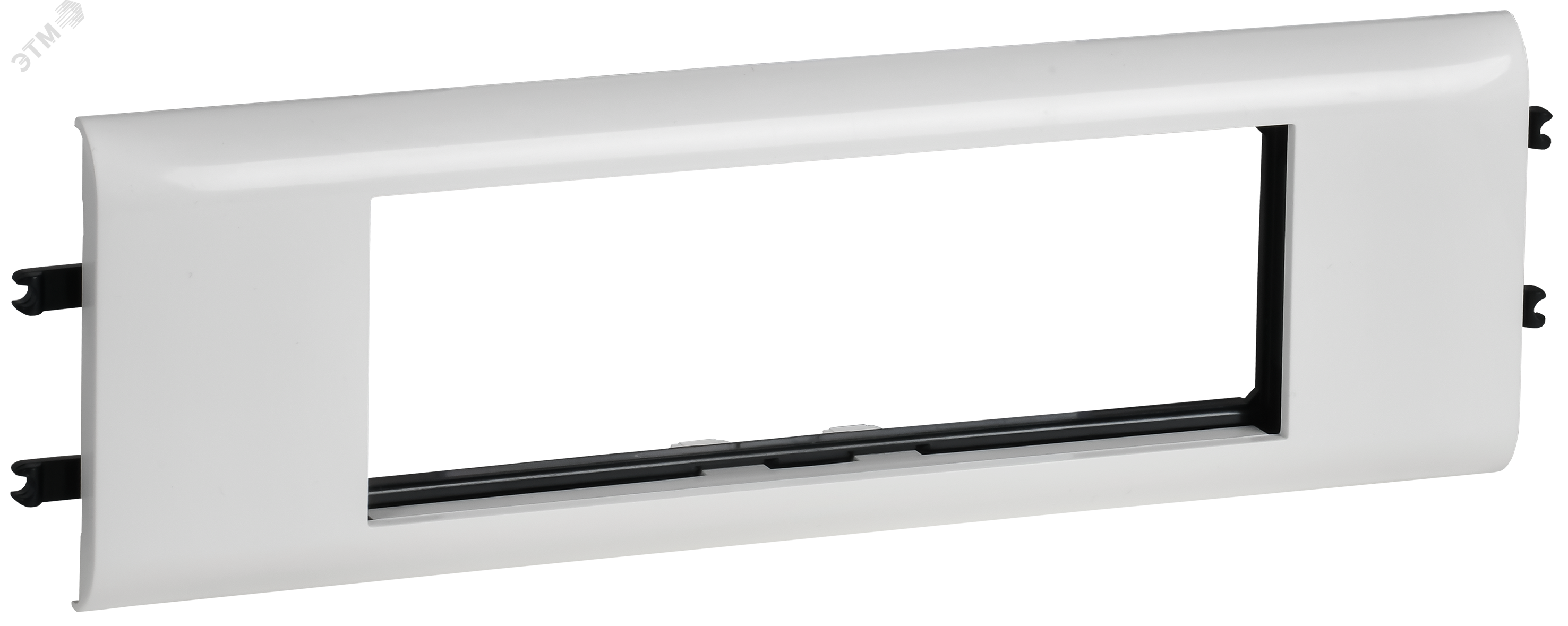 Изображение товара Рамка и суппорт для кабель-каналов DLP на 6 модулей белый защёлкиваемый