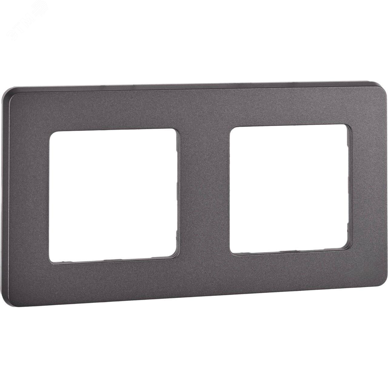Изображение товара Рамка 2-местная дымчатый INSPIRIA для горизонтальной и вертикальной установки