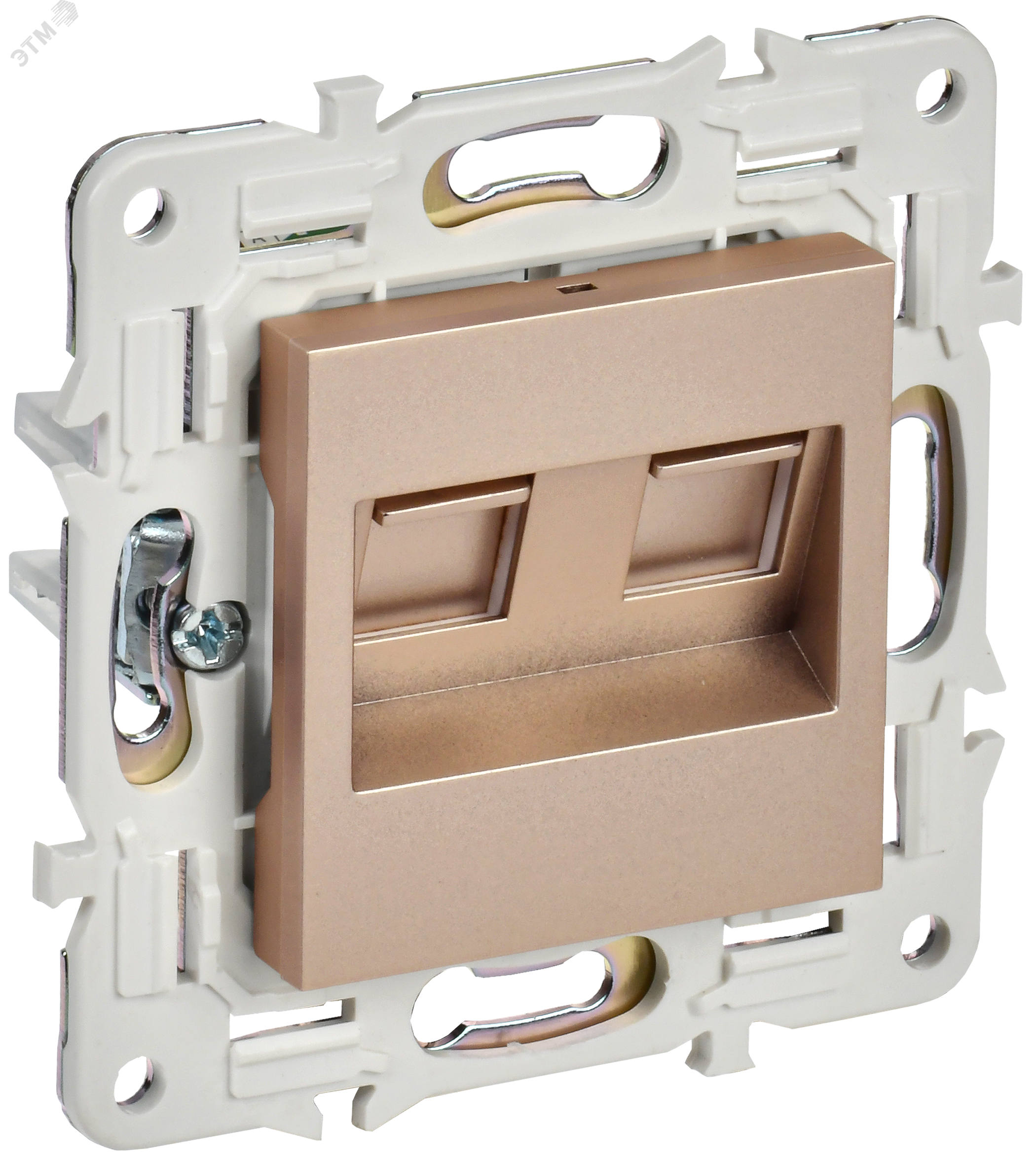 Изображение товара SKANDY Розетка компьютерная двойная RJ45 кат.5E SK-K03Sa песочный IEK (шт)
