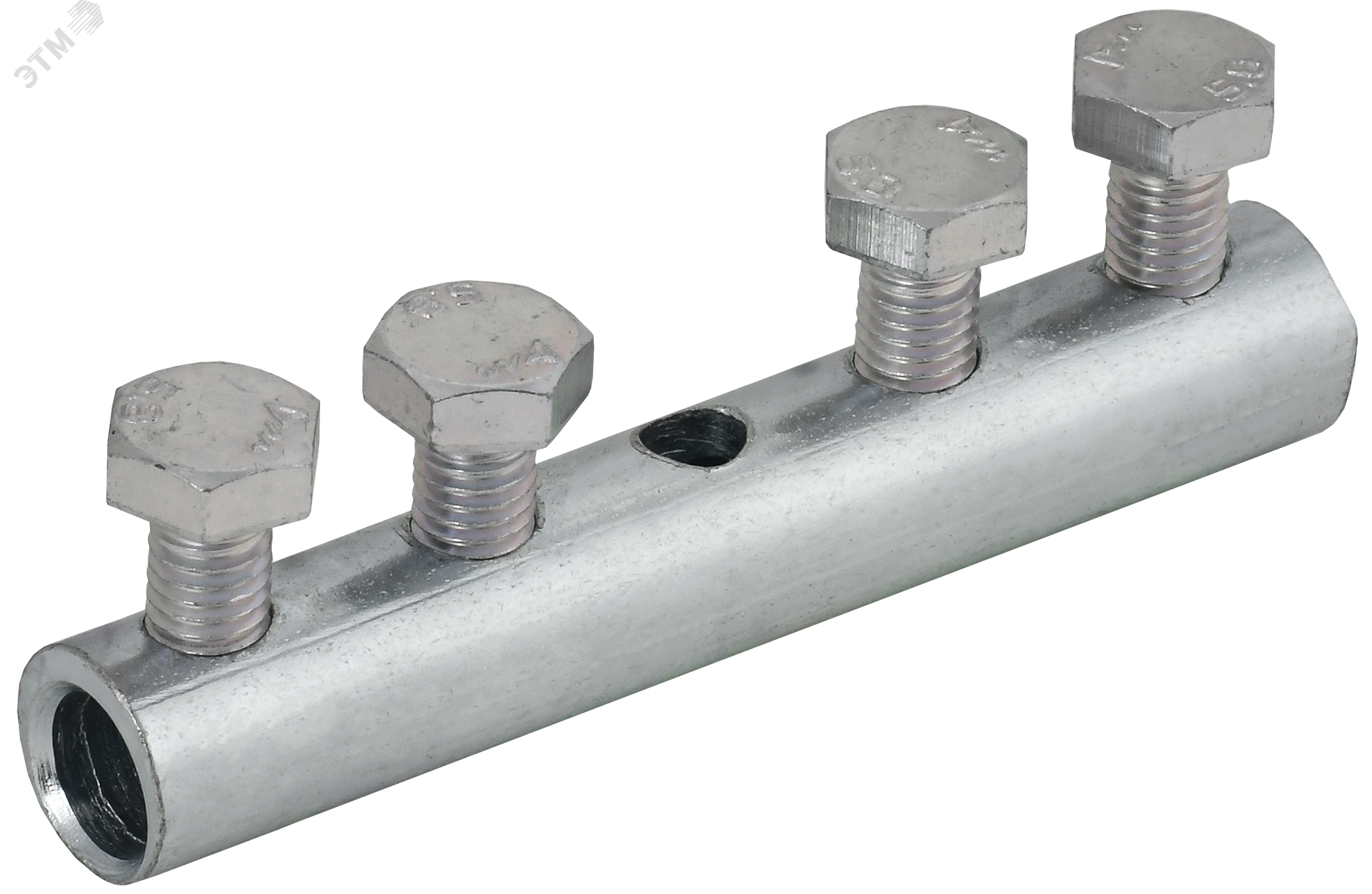 Изображение товара Зажим соединительный прямой пруток-пруток 6-10 мм оцинкованная сталь (шт)