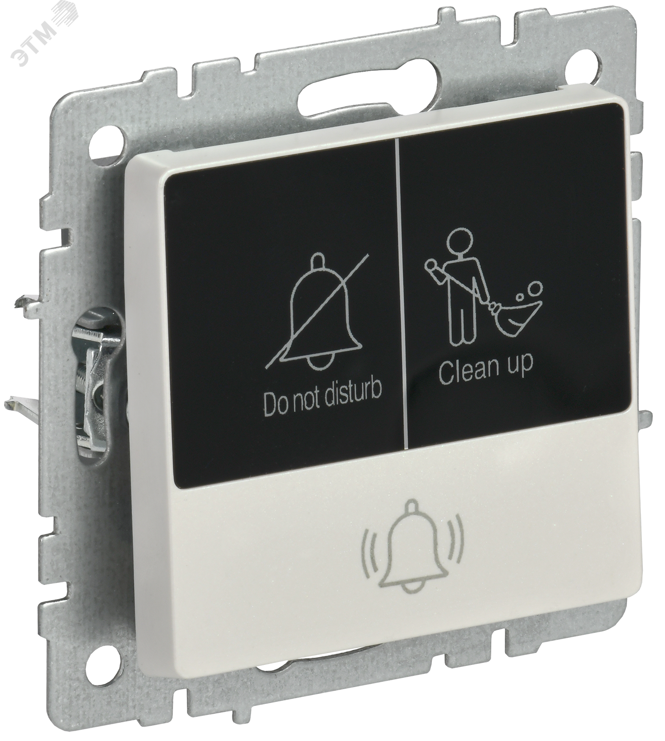 Изображение товара Кнопка звонка с индикацией серии BRITE IEK жемчуг 220 В скрытая установка