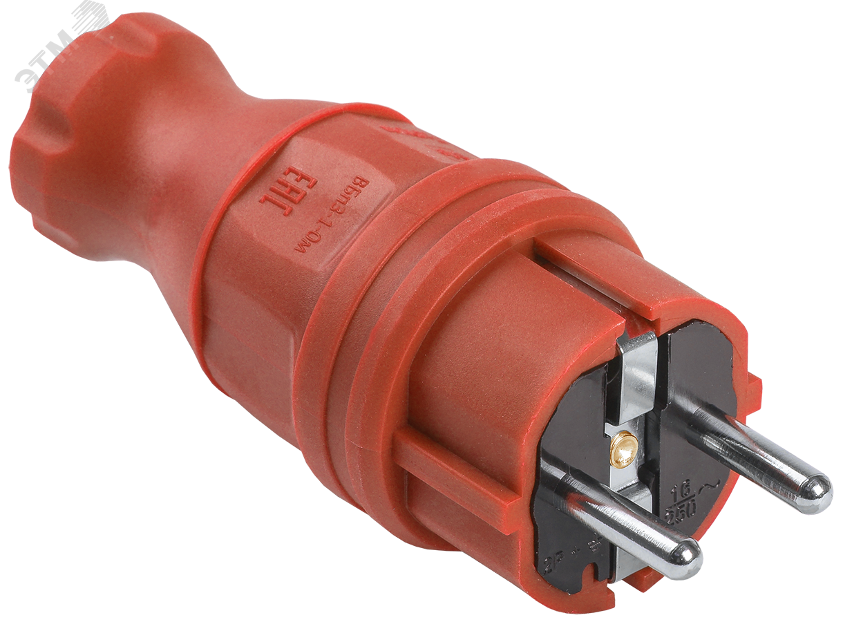 Изображение товара Вилка прямая ОМЕГА IP44 красная IEK - надежное решение для электроснабжения