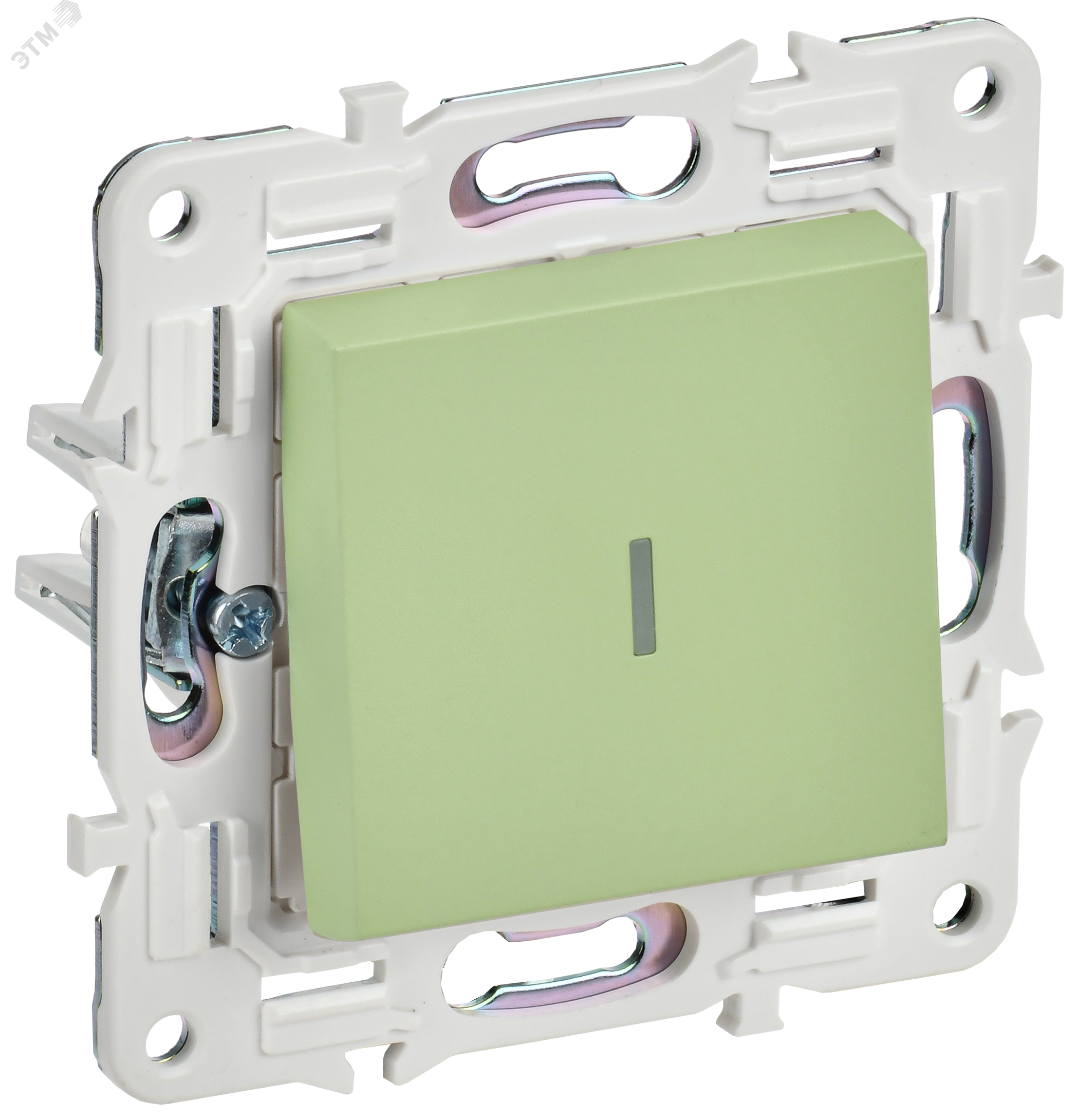 Изображение товара Выключатель проходной 1-клавишный с индикацией SKANDY SK-V08G зеленый