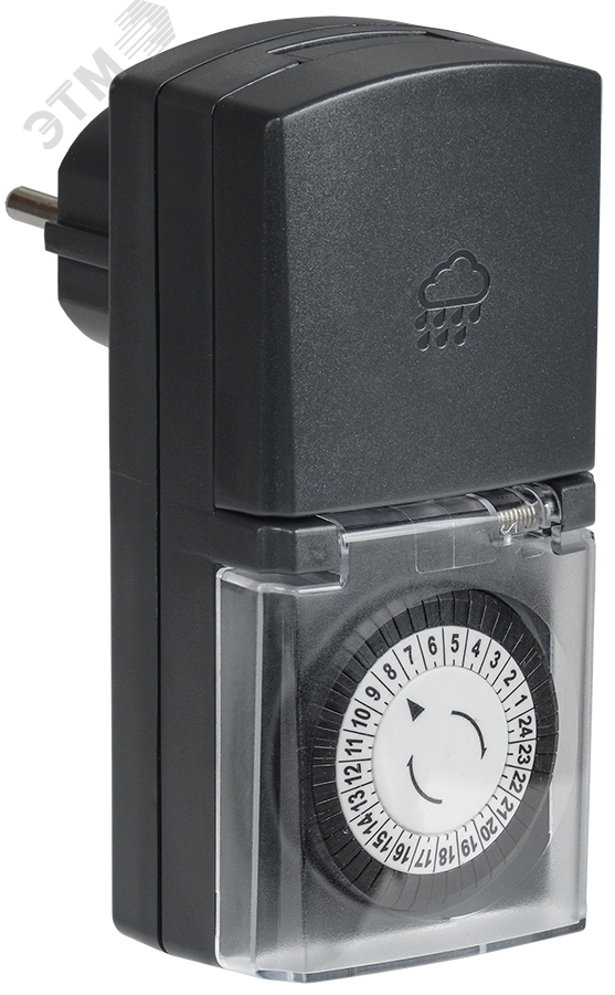 Изображение товара Механический розетка-таймер РТМ-4 30мин-24ч IP44 16А от IEK