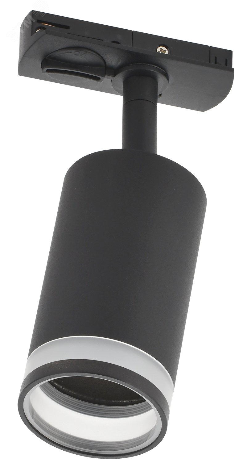 Светильник 4116 декор. трековый поворотный GU10 черный LT-USB0-4116-GU10-1-K02 IEK - превью 2
