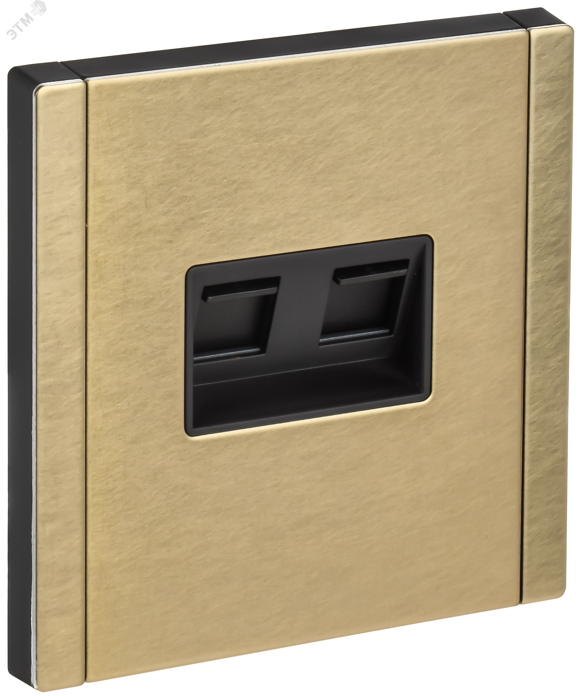 Изображение товара Компьютерная розетка двойная RJ45 кат.5E серия FORTE&PIANO IEK