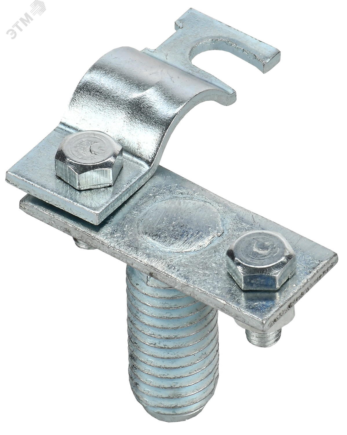 Изображение товара Держатель проводника круглый 8-10 мм на изоляционную штангу оцинкованная сталь (шт)