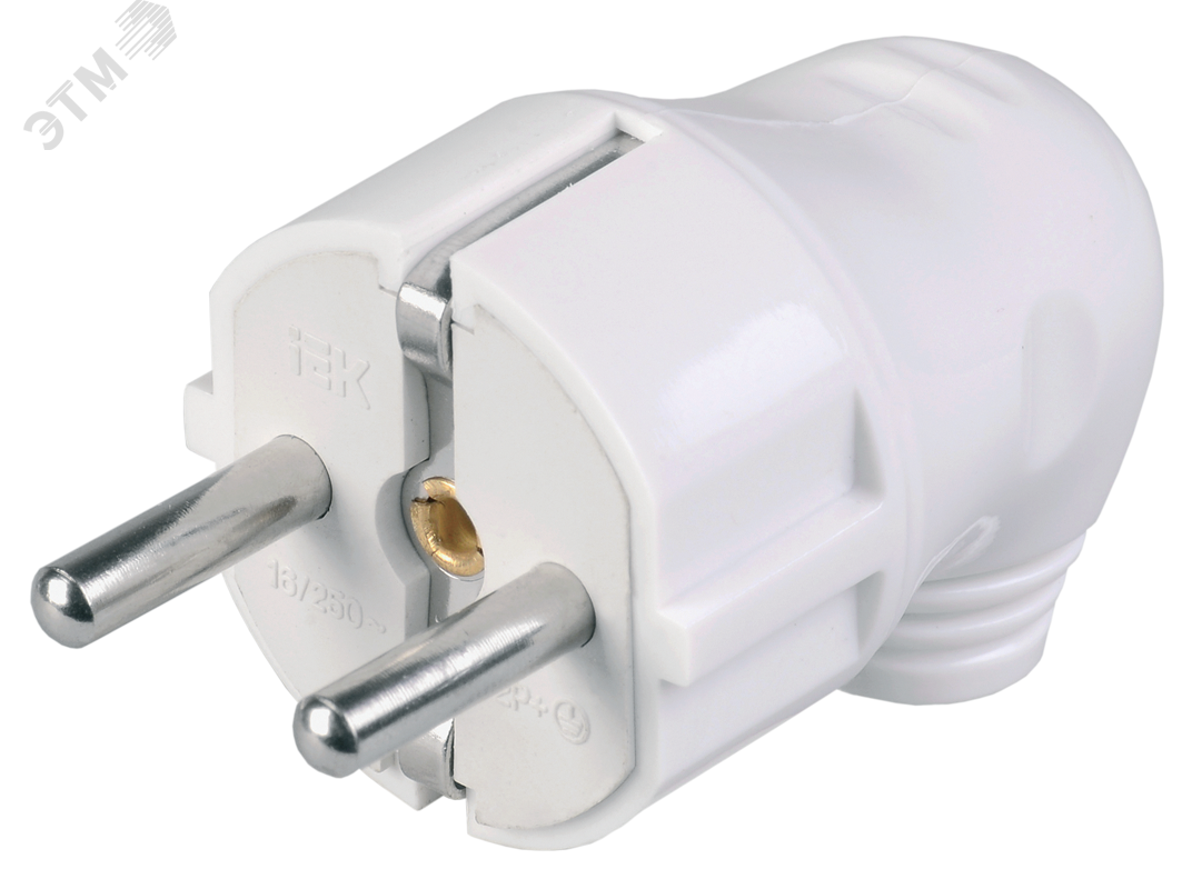 Изображение товара Евровилка угловая белая 16 А для электропроводки и удлинителей