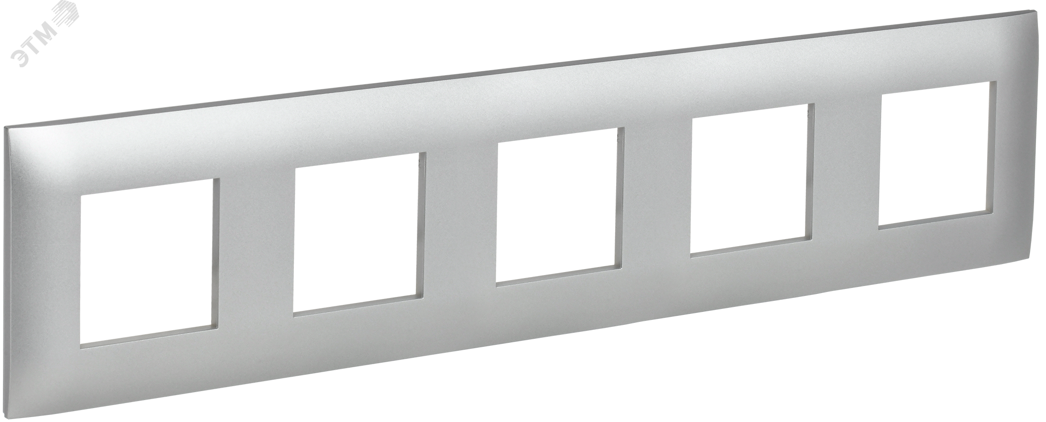 Изображение товара Рамка 5-местная SKANDY из поликарбоната, серебристая, IP20, IEK
