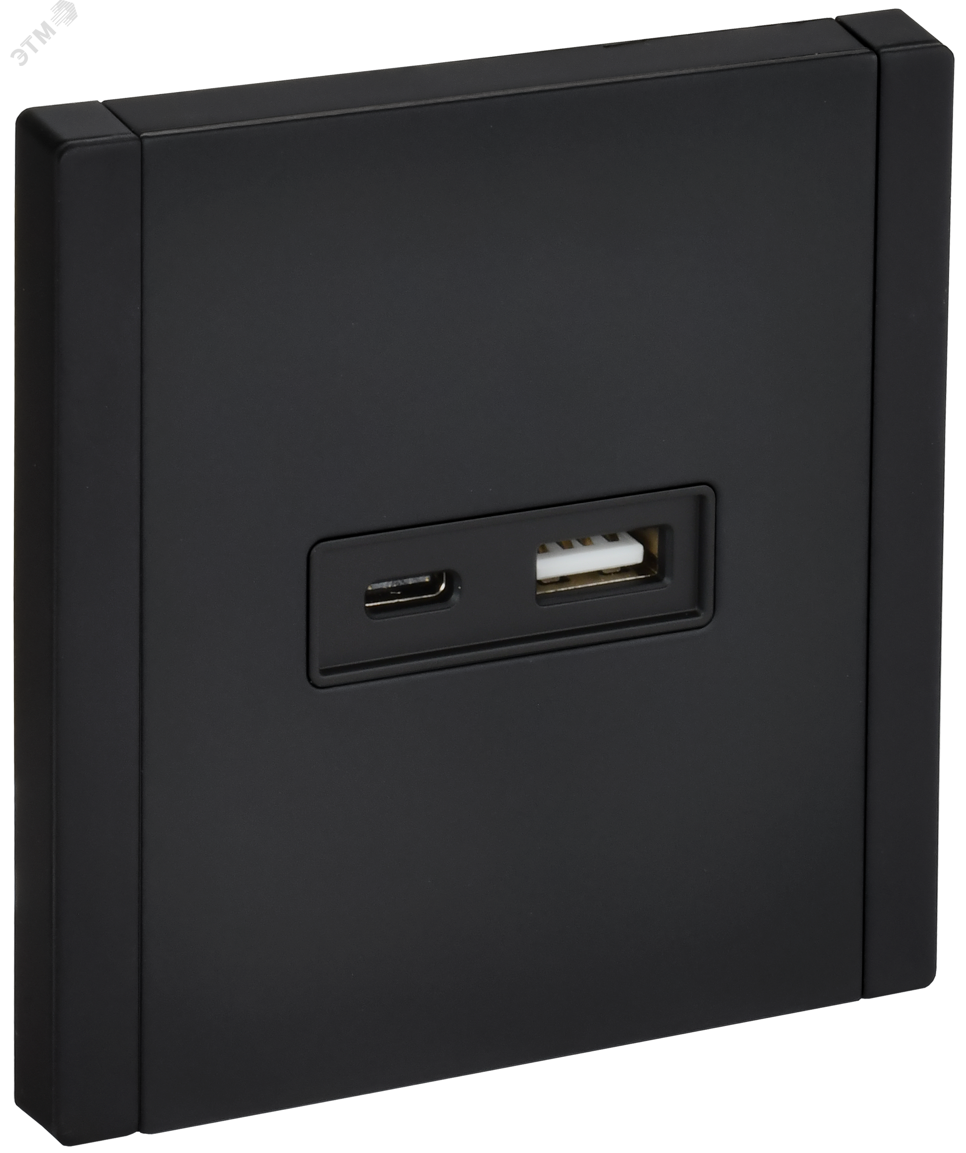 Изображение товара Розетка USB A+C для электропроводки в металлическом корпусе 3,1А