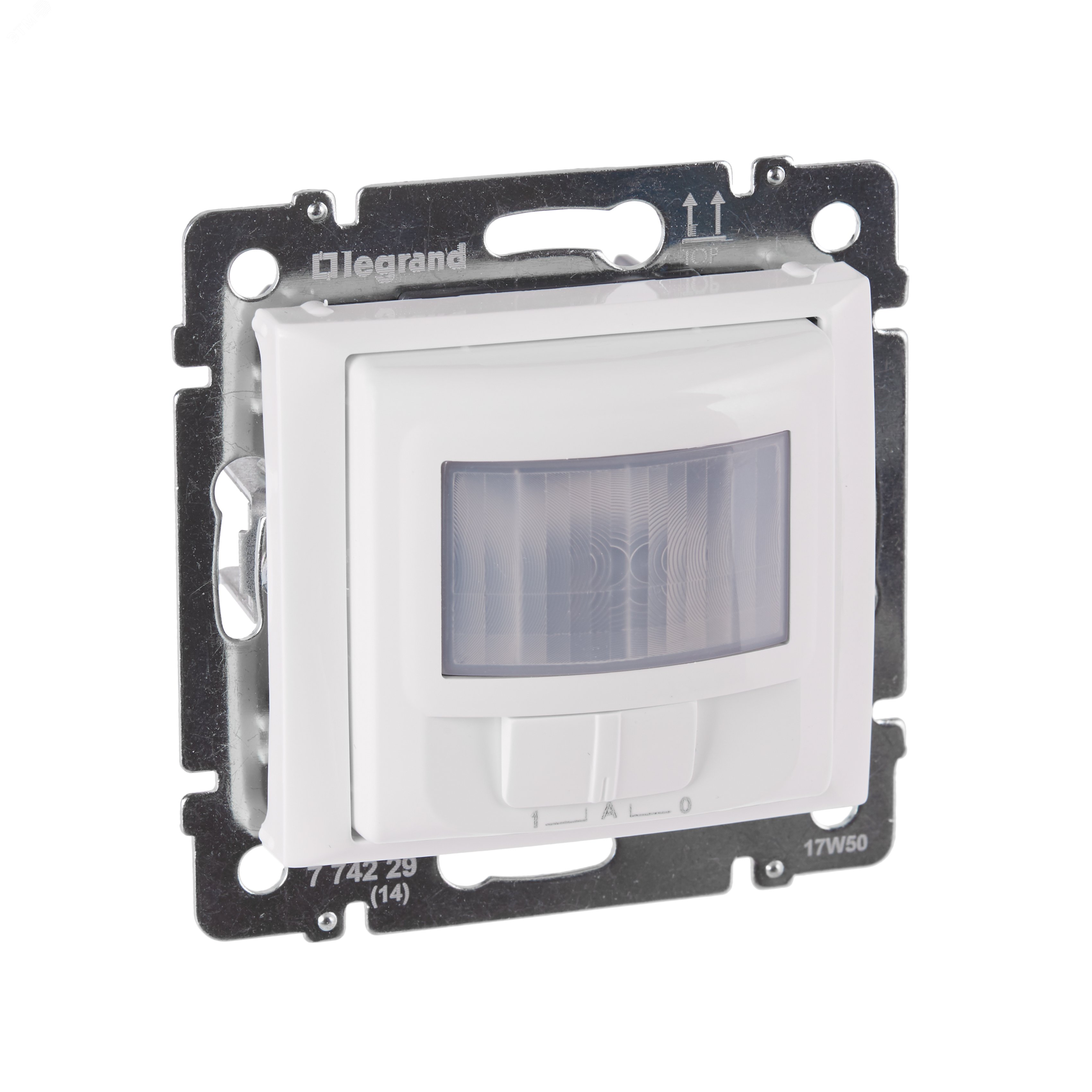 Изображение товара Датчик движения с возможностью ручного управления пассивный инфракрасный без нейтралибелый VALENA (шт)