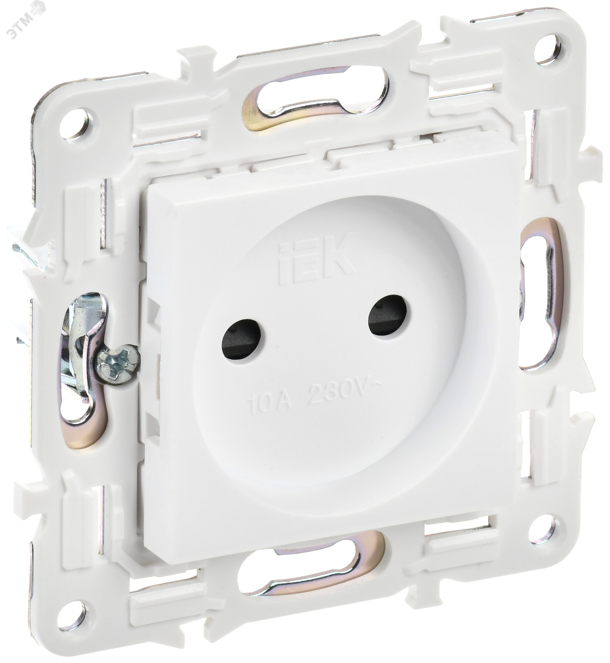 Изображение товара SKANDY Розетка без заземления 10А с защитными шторками SK-R01W