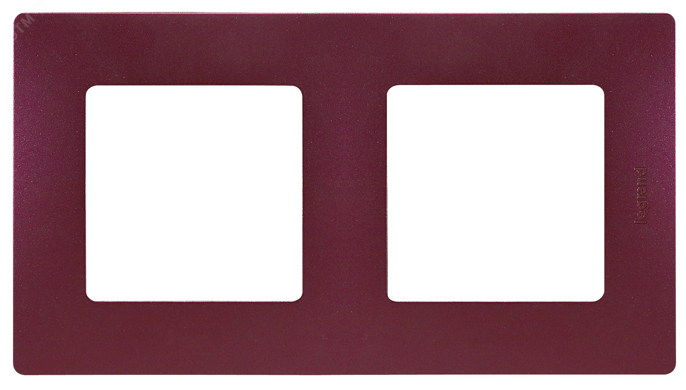Изображение товара Рамка 2-местная сливовая ETIKA для розеток и выключателей