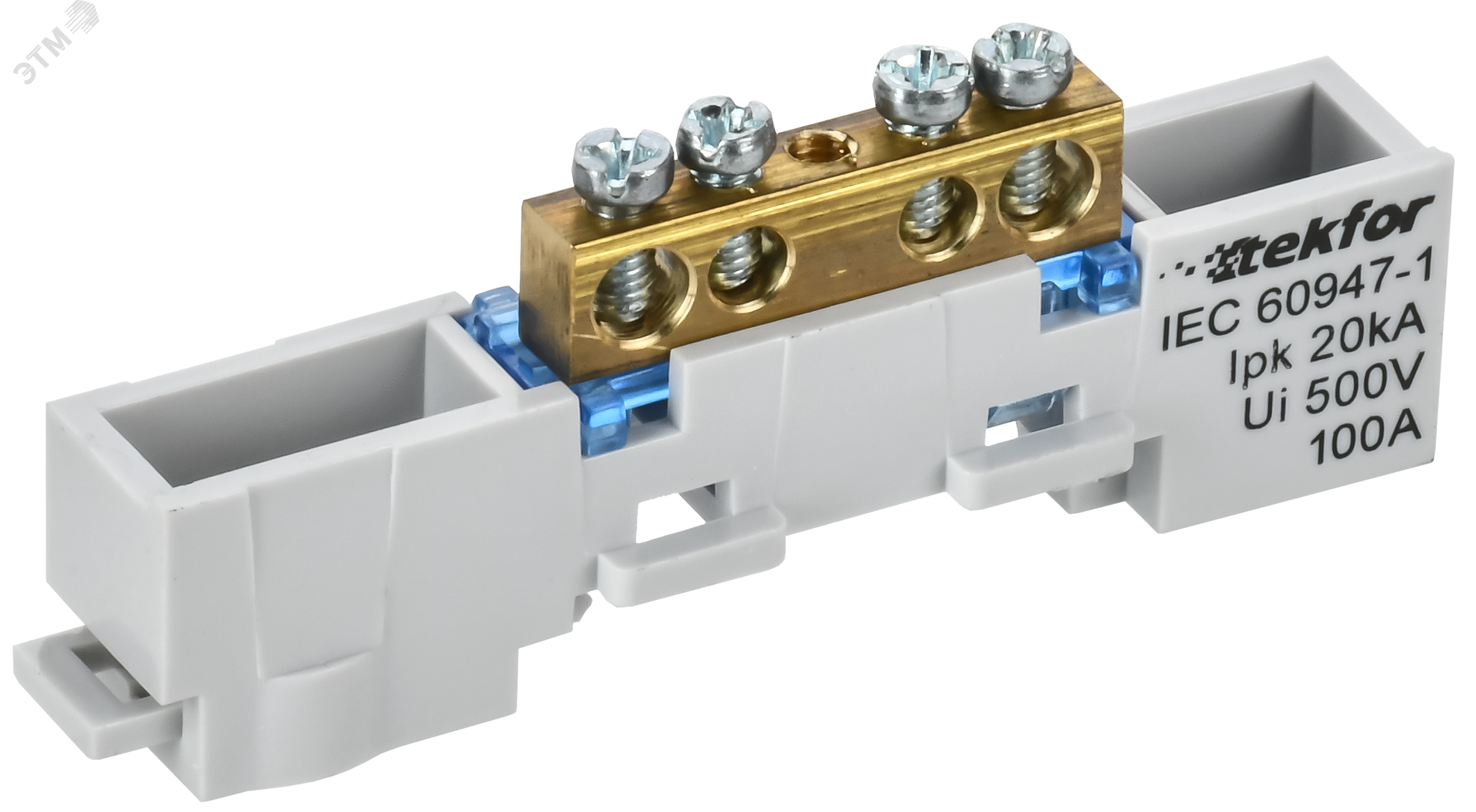 Изображение товара Шина N неизолированная на универсальном держателе 6х9-4-С IEK